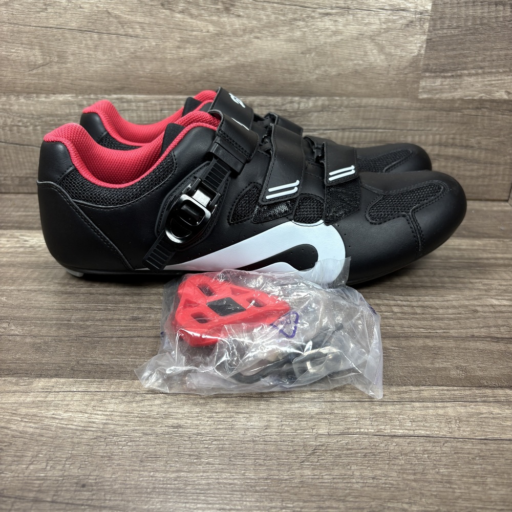 Peloton Indoor Cycling Shoes Black Red Mens US Size 13 EUR 48 PL-SH-B-48 NEW